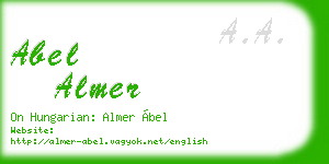 abel almer business card